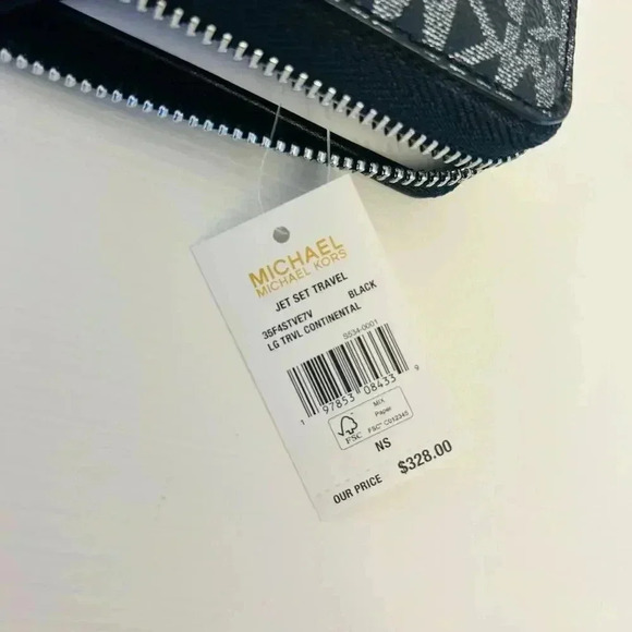 Michael Kors Purse & Wallet Sheila Medium Signature Logo and Metallic Satchel Bl - Picture 12 of 12